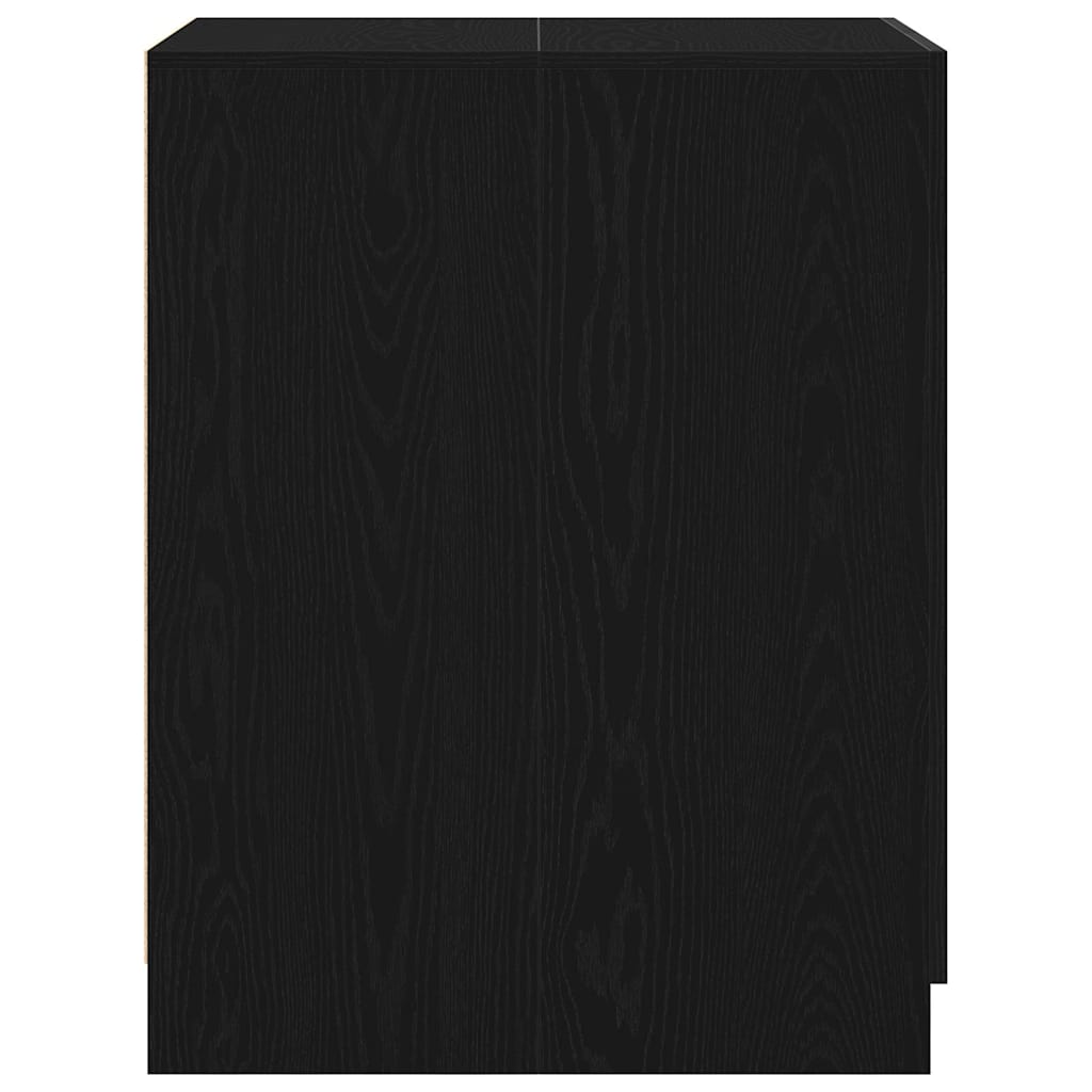 Wasmachinekast met opslag Zwart Eiken 70,5 x 71,5 x 91,5 cm