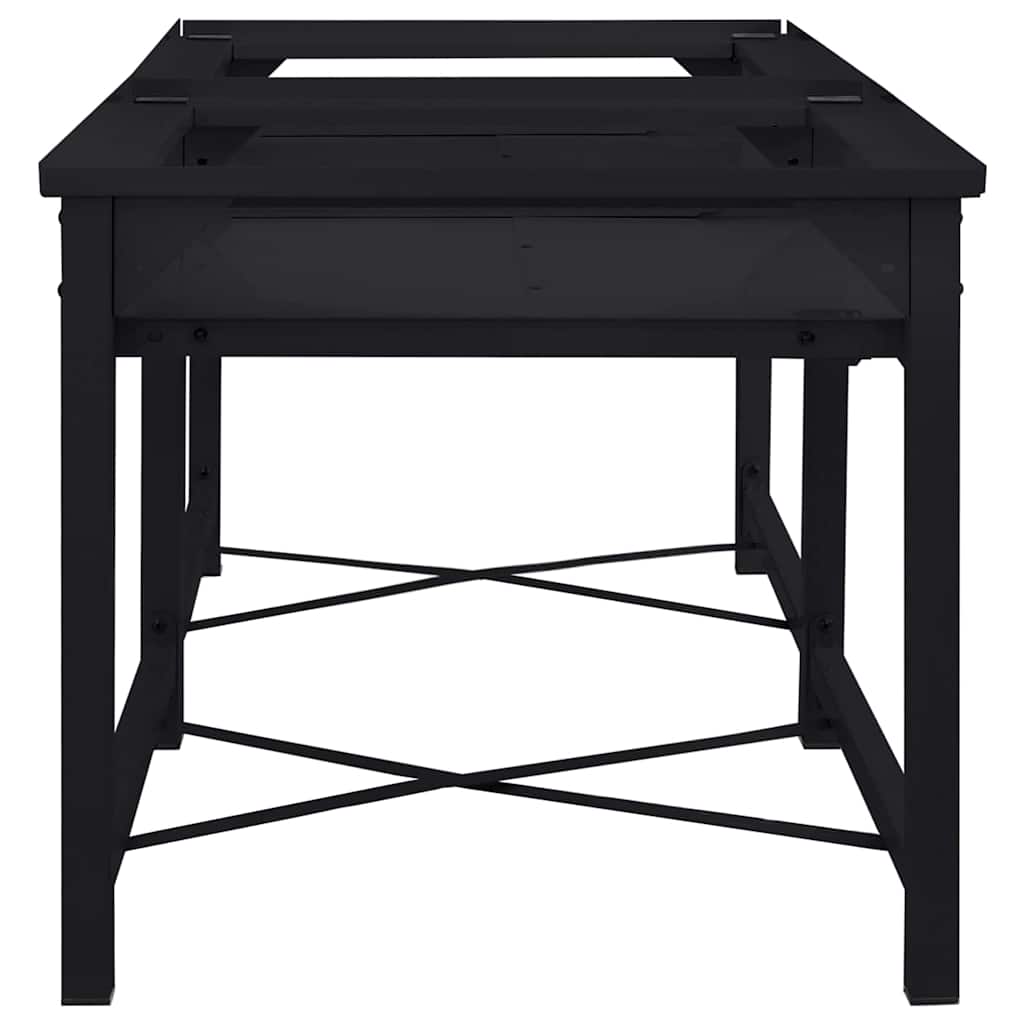 Wasmachineverhoger 2 stuks Zwart 120 x 56 x 52 cm Staal