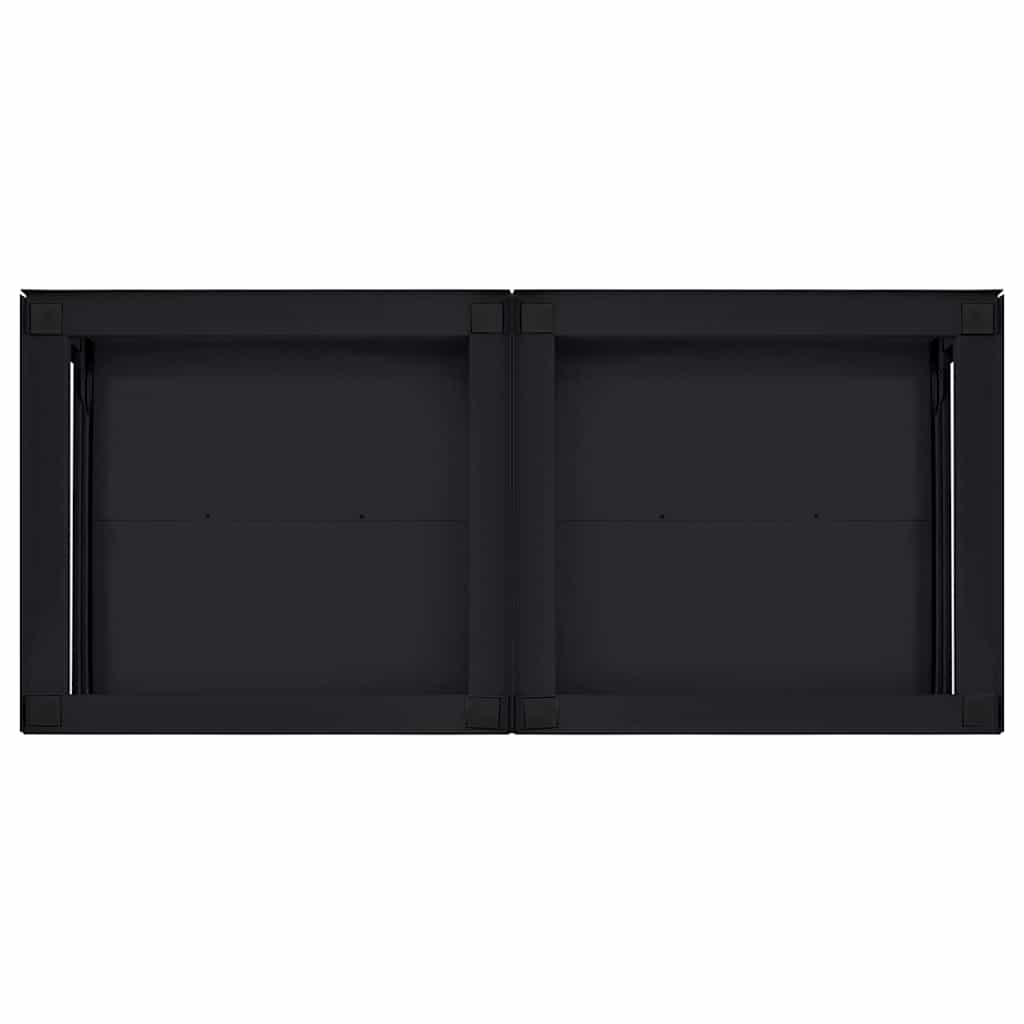 Wasmachineverhoger 2 stuks Zwart 120 x 56 x 52 cm Staal