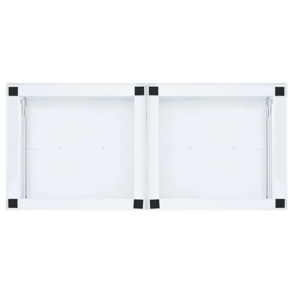 wit dubbel kast - Dubbele wasmachine verhoger met uittrekbare planken wit 120 x 56 x 52