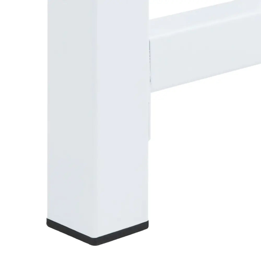 wit metaal tabel been - Dubbele wasmachine verhoger met uittrekbare planken wit 120 x 56 x 52