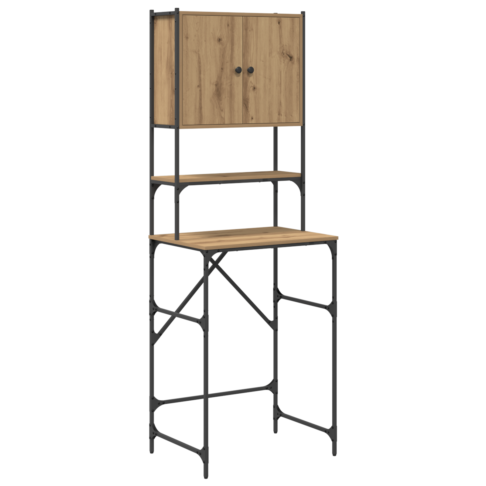 Wasmachinekast Artisan Eiken 68 x 48,5 x 194 cm Bewerkt hout