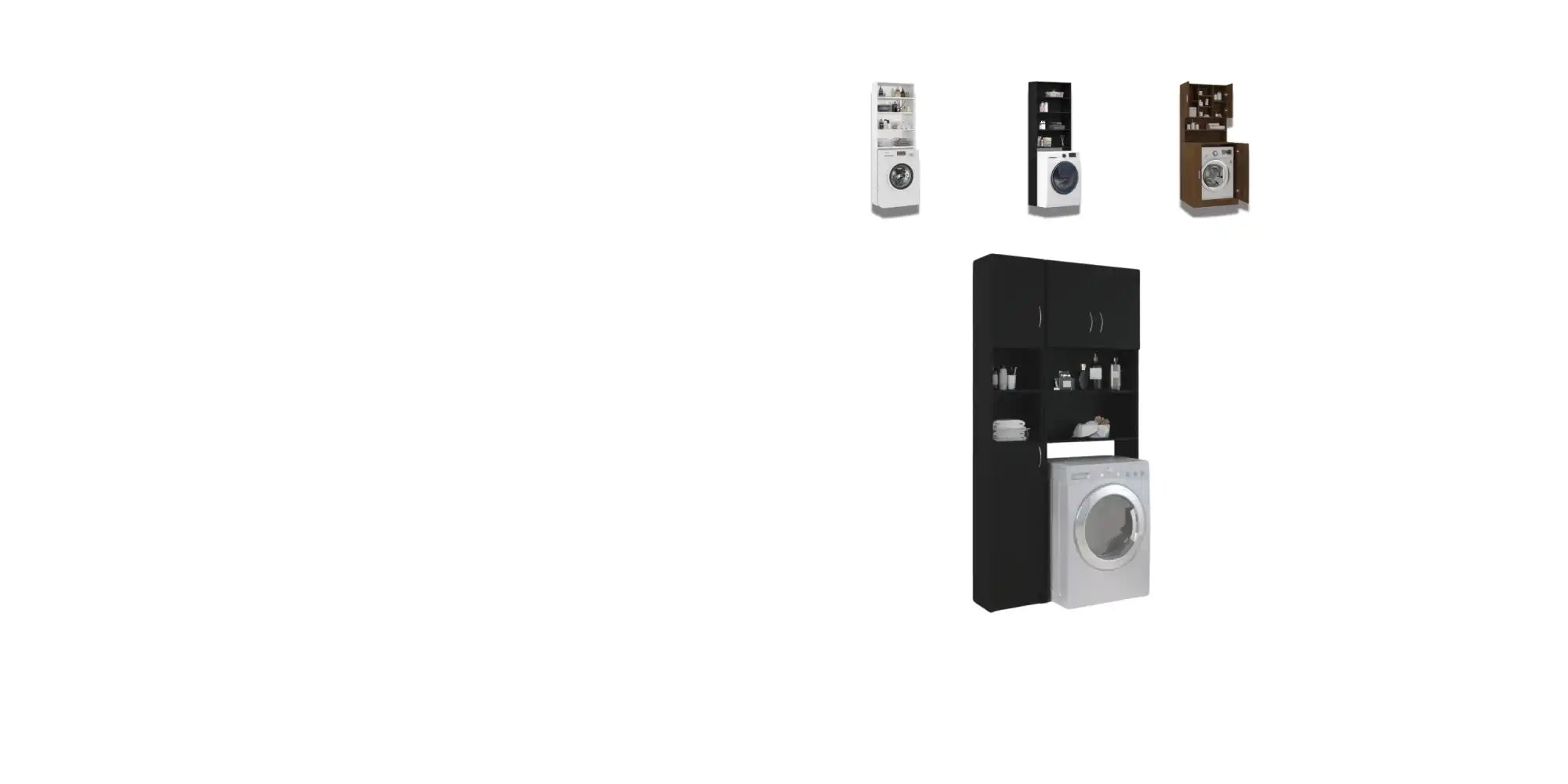 Wasmachine met opslag.