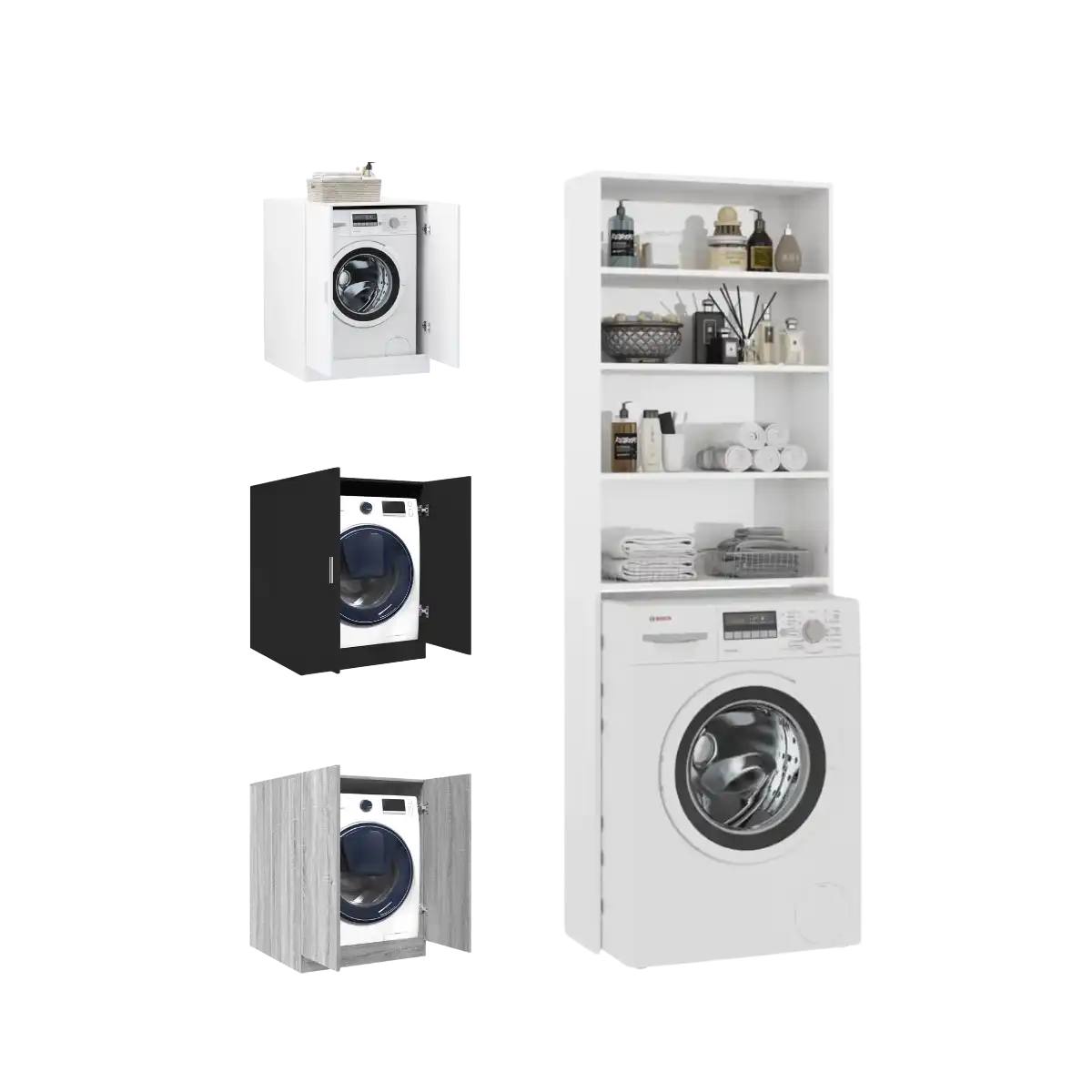 Wasruimte opbergoplossingen.