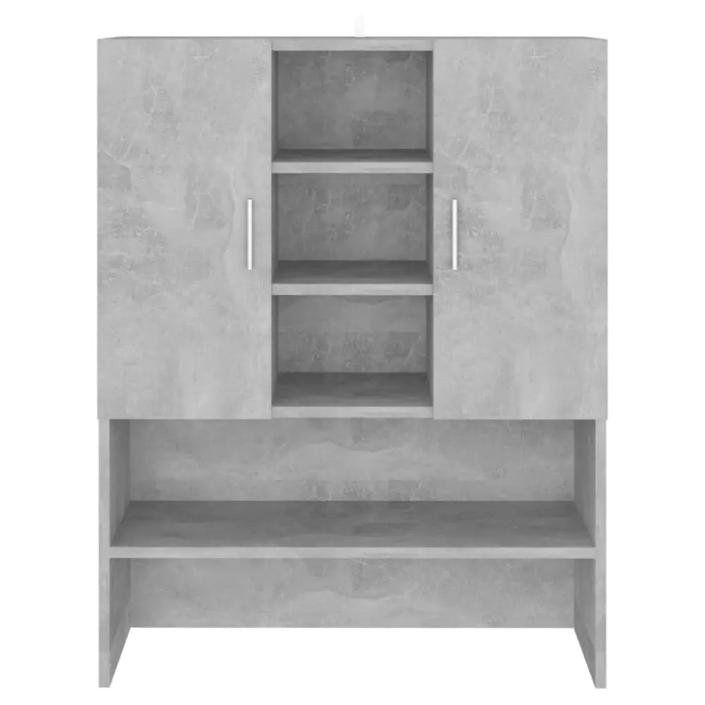 grijs opslag kast - Wasmachine boven kast 70,5x25,5x90 cm betongrijs