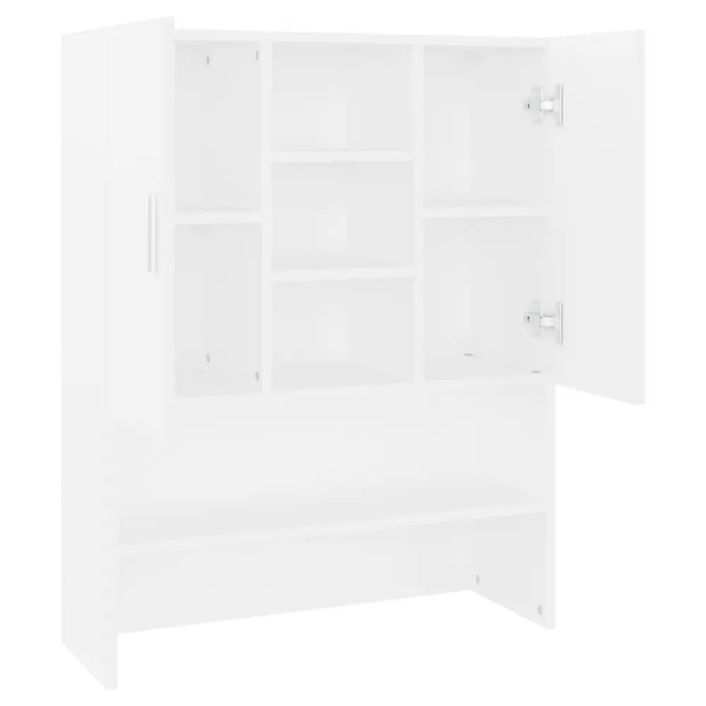 wit wandmontage kast open deuren - Wasmachine boven kast 70,5x25,5x90 cm wit