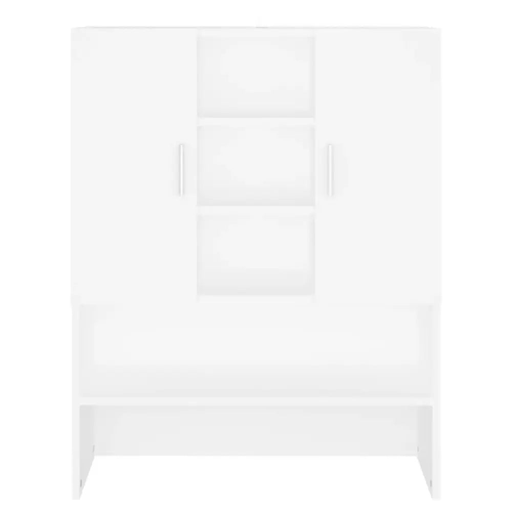 wit wandmontage kast planken - Wasmachine boven kast 70,5x25,5x90 cm wit