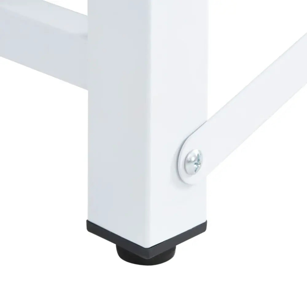 wit metaal tabel been zwart - Wasmachine en droger verhoger met uittrekbare schappen wit 124,5 x 61,5 x 33,5