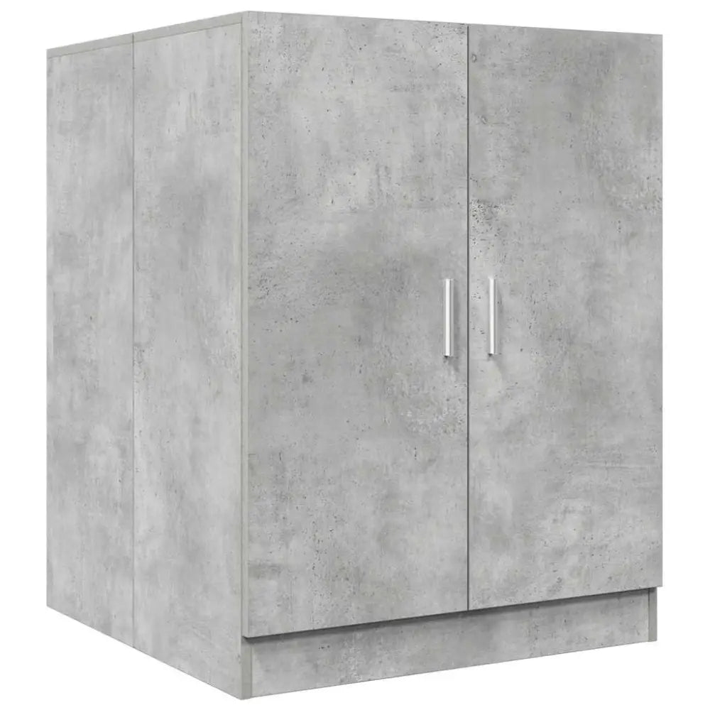 betonlook kast twee deuren - Wasmachine kast 71x71,5x91,5 cm betongrijs