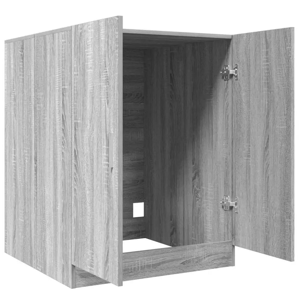 open grijs houtnerf kast - Wasmachine kast 71x71,5x91,5 cm grijs sonoma eikenkleurig