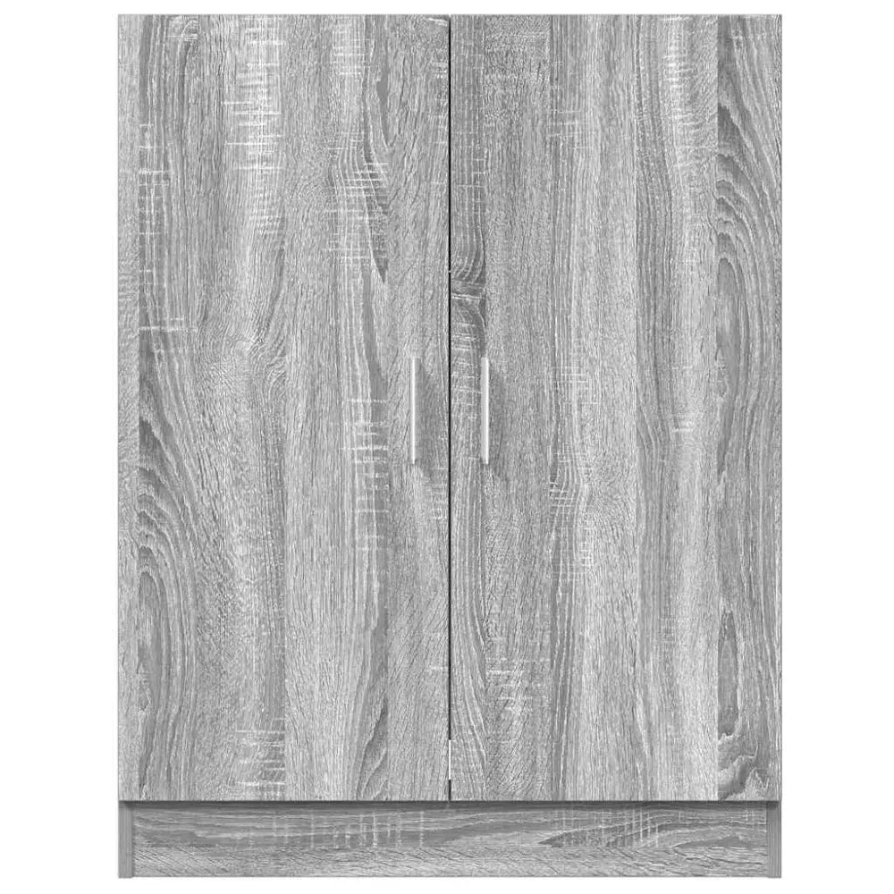 grijs houtnerf kast - Wasmachine kast 71x71,5x91,5 cm grijs sonoma eikenkleurig