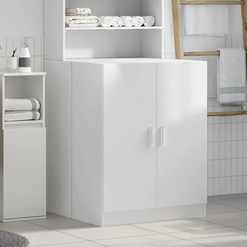wit badkamer opslag kast - Wasmachine kast 71x71,5x91,5 cm wit