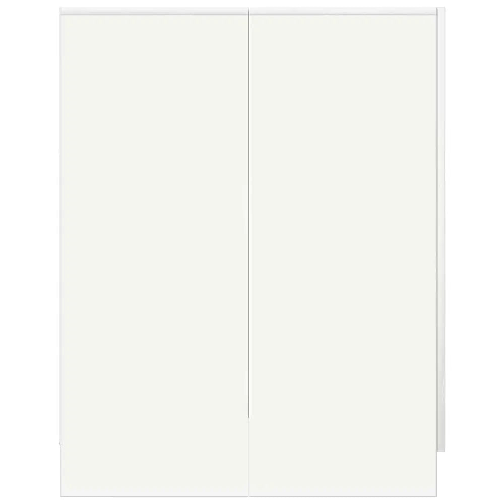 wit dubbeldeurs kast - Wasmachine kast 71x71,5x91,5 cm wit