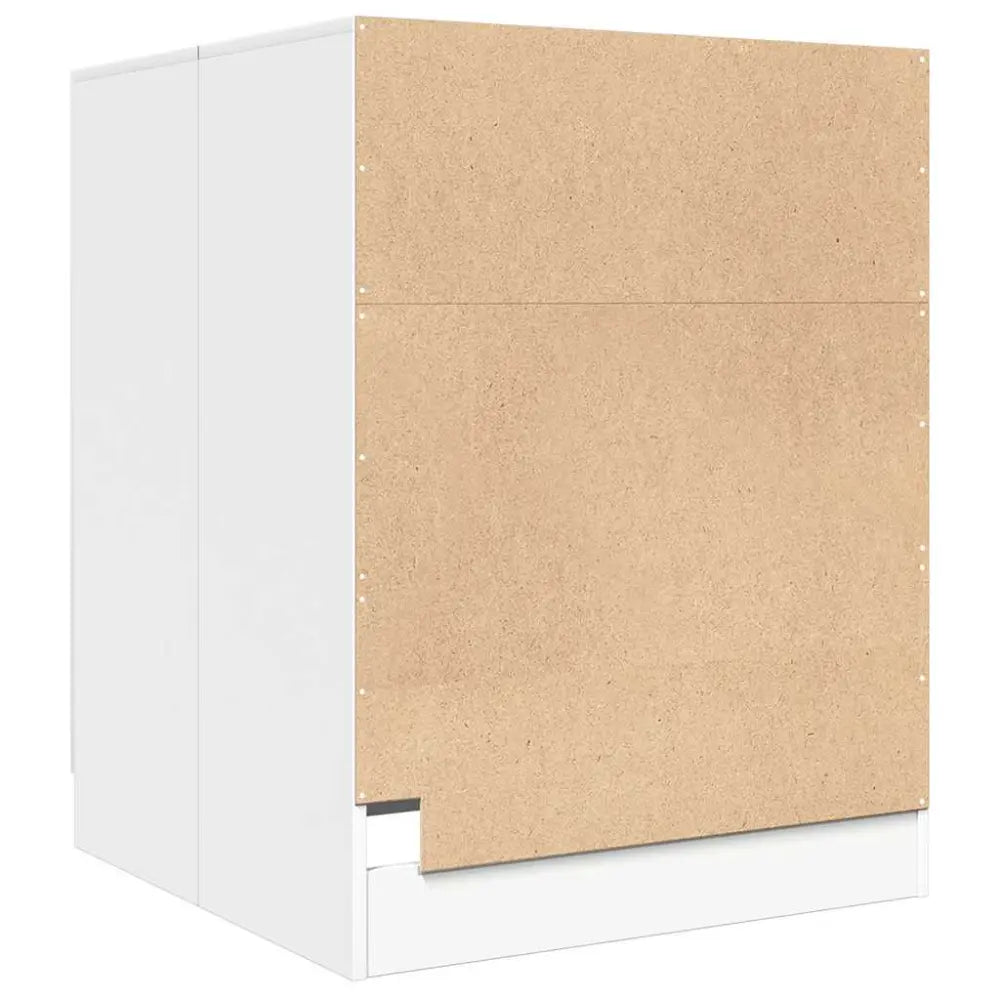 wit kast spaanplaat - Wasmachine kast 71x71,5x91,5 cm wit