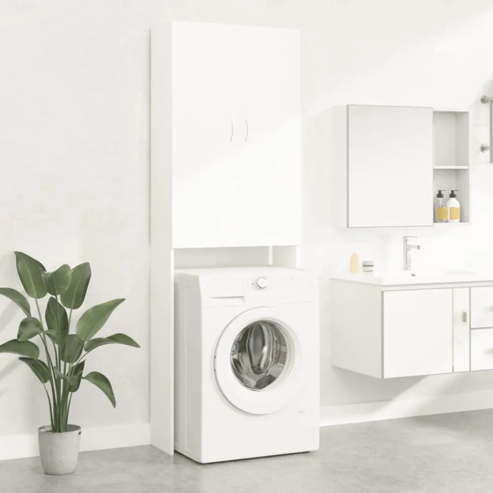 wit machine overhead kast - Wasmachine kast met bovenkast wit
