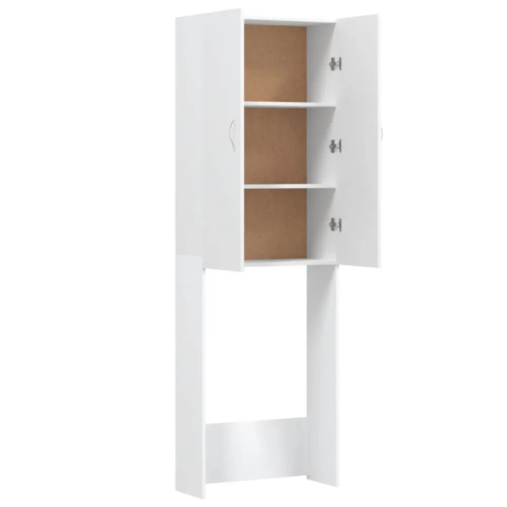 wit boven het toilet opslag kast open - Wasmachine kast met bovenkast wit