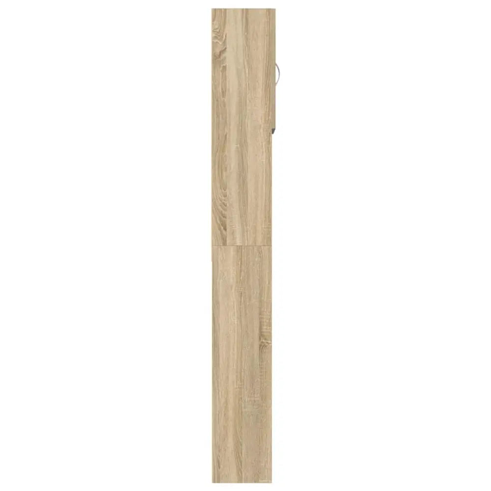hoog lichtgekleurd houten kast - Wasmachine kast met deuren 64x24x190 cm bewerkt hout en sonoma eikenkleurig