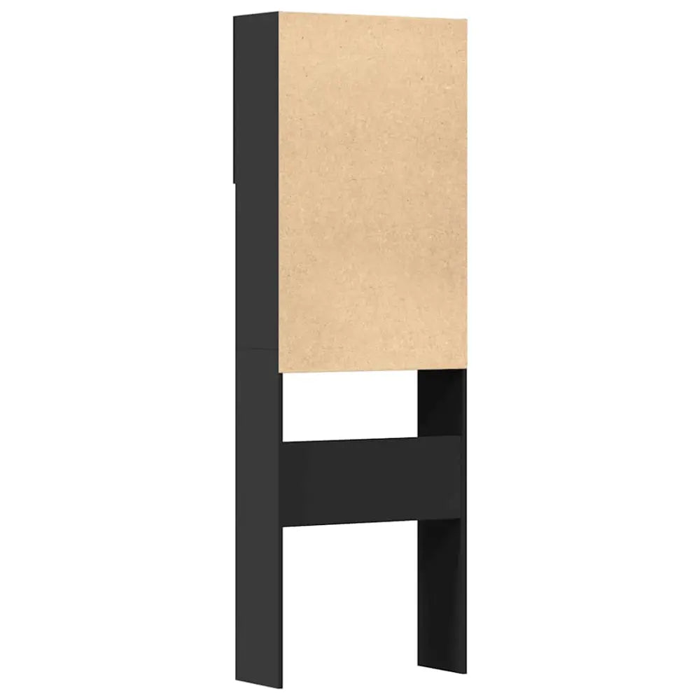 tweekleurig kast open basis - Wasmachine kast met deuren 64x24x190 cm bewerkt hout zwart