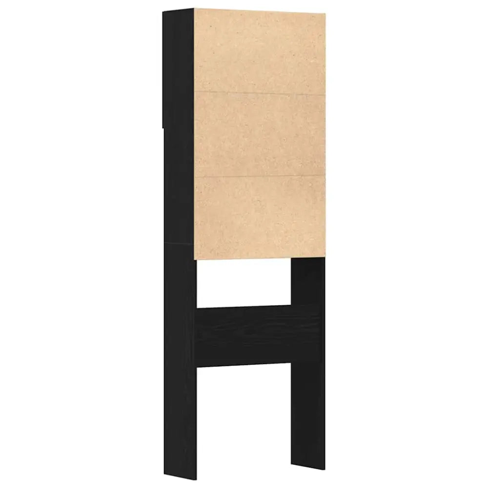 zwart beige eenheid - Wasmachine kast met deuren zwart eikenkleurig