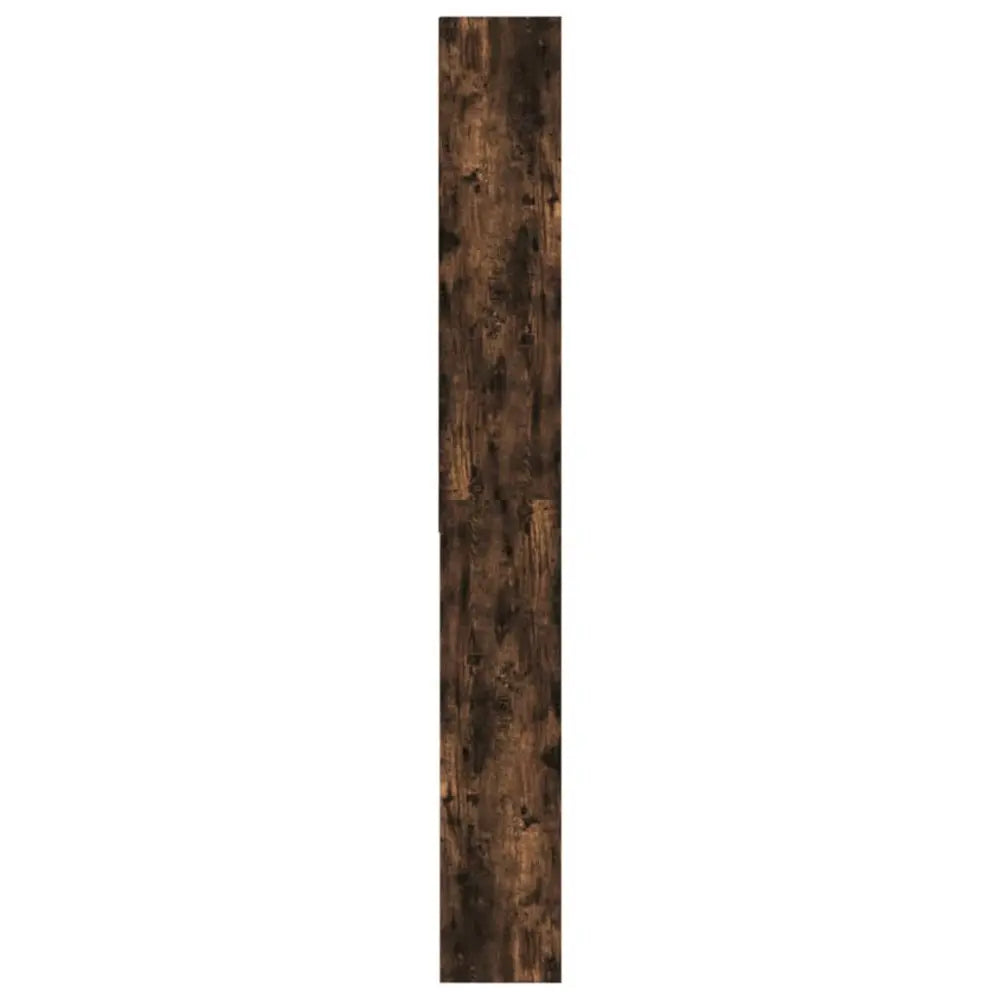 donker bruin hout plank - Wasmachine kast met vakken 64x24x190 cm gerookt eikenkleurig