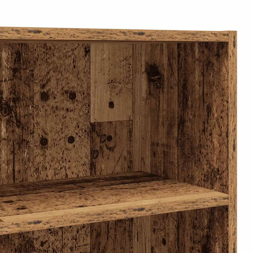 rustiek houten eenheid - Wasmachine kast met vakken 64x24x190 cm oud houtkleurig