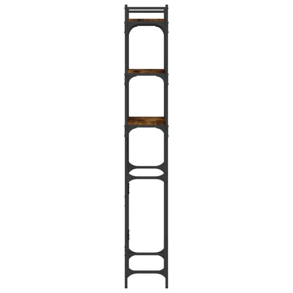 hoog open frame eenheid - Wasmachine kast rek op berg vak boven bewerkt hout gerookt eiken kleurig