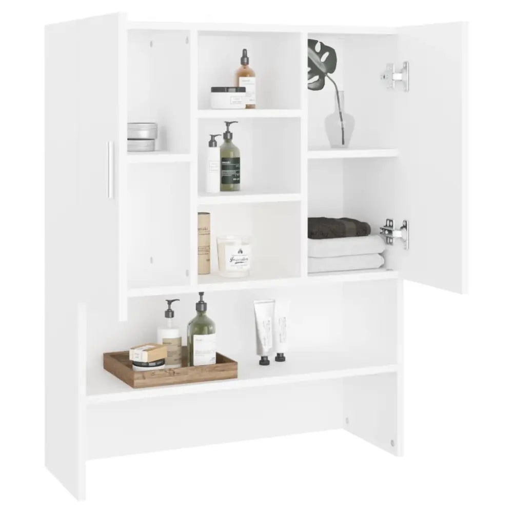wit badkamer kast open deuren - Wasmachine kast wit