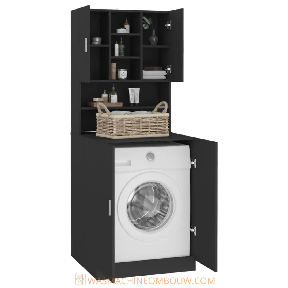 zwart kast opslag - Wasmachine kast zwart