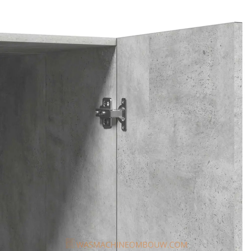 grijs kast deur scharnier - Wasmachine ombouw beton grijs