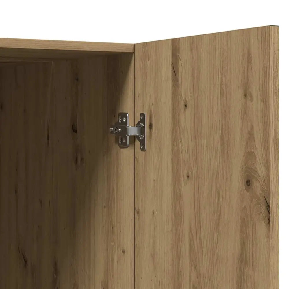 houten kast deur scharnier - wasmachine ombouw kleur licht eiken