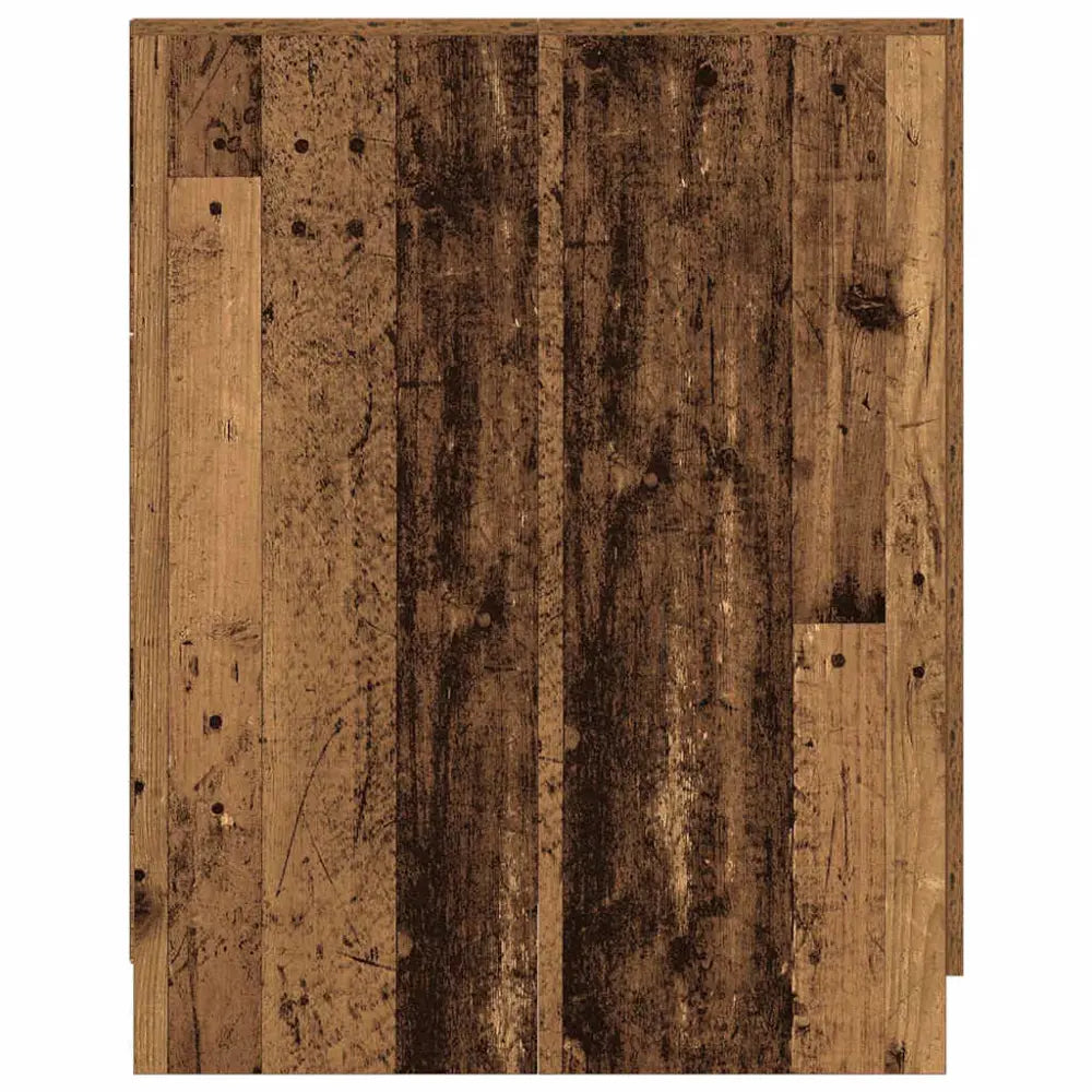 rustiek houten - Wasmachine ombouw kleur oud hout