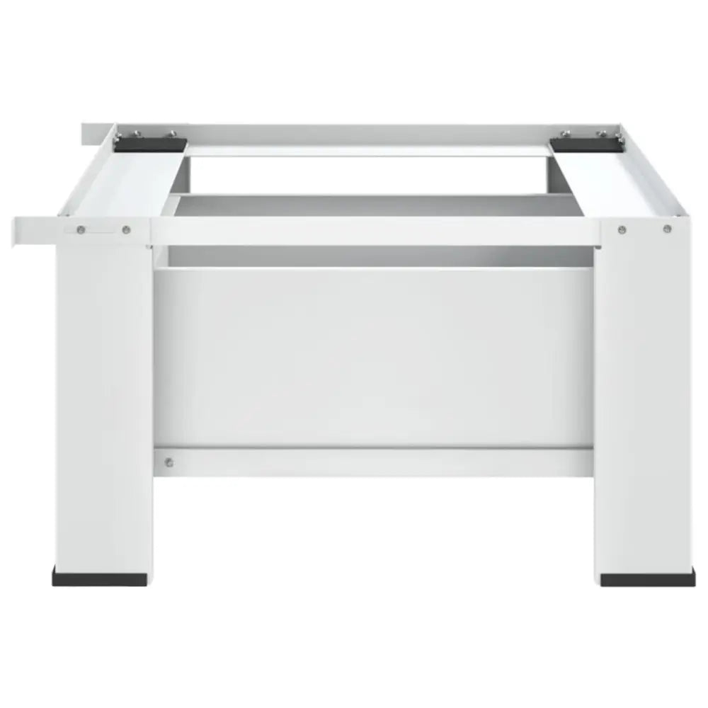 wit metaal frame - Wasmachine verhoger met lade wit 64 x 55 x 32,5