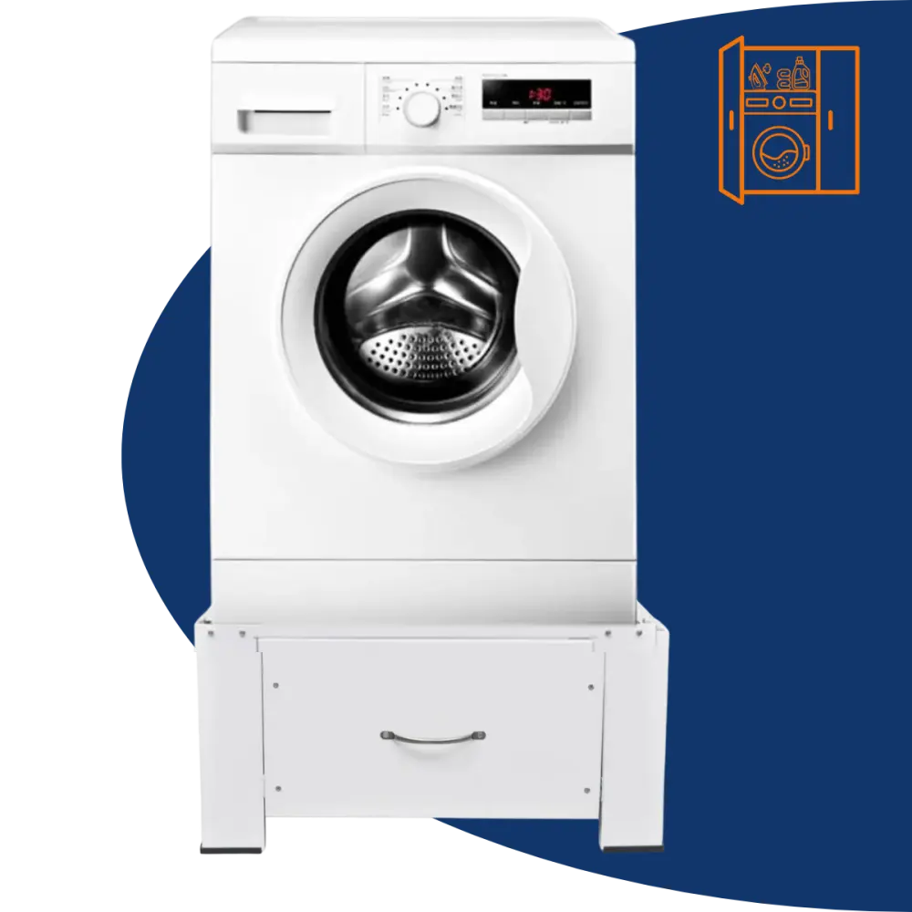 wit machine opslag lade - Wasmachine verhoger met lade wit