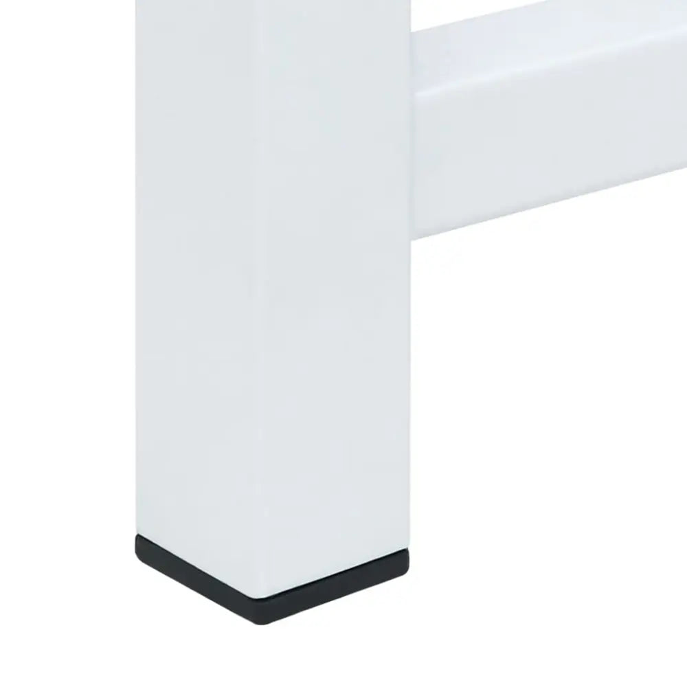wit metaal tabel been zwart - Wasmachine verhoger met uittrekbaar schap wit 60 x 56 x 52