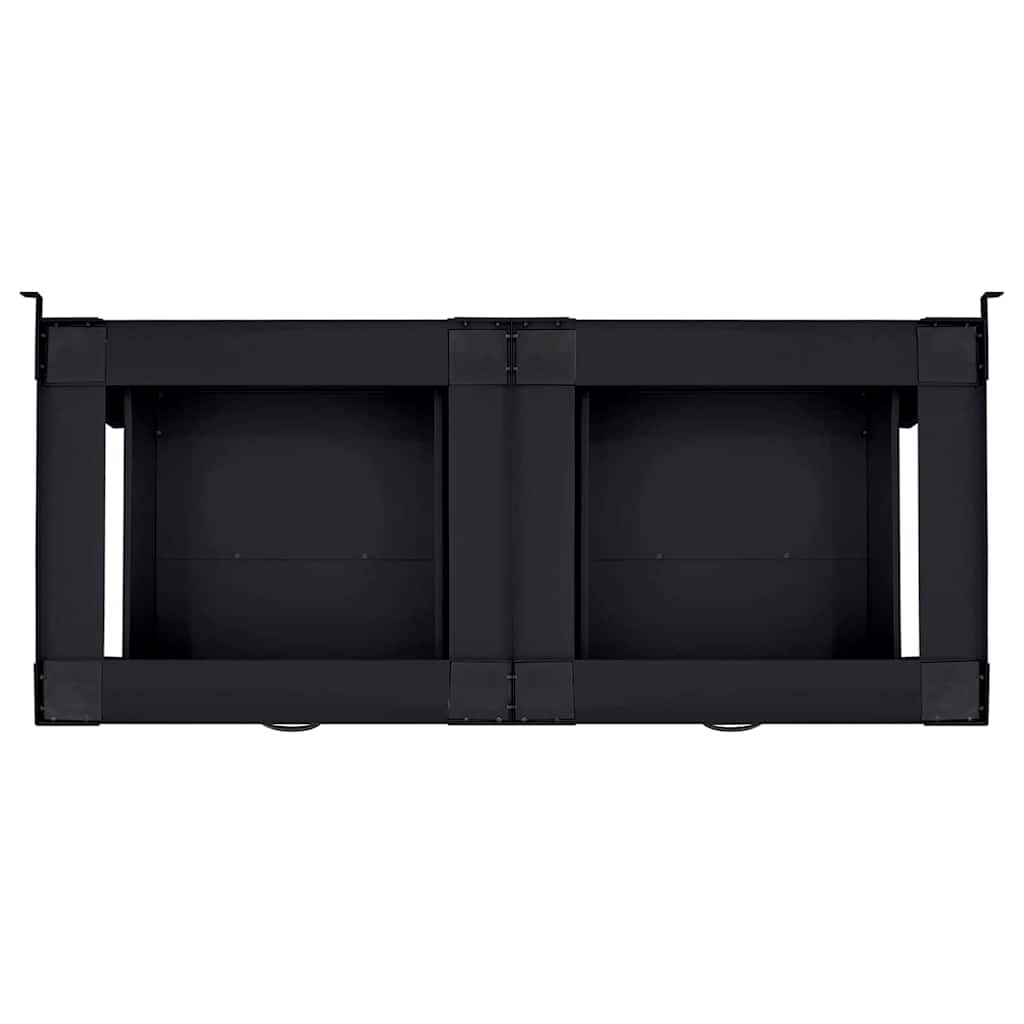 Wasmachine Pedestal 2 pcs Zwart 127 x 54,5 x 32,5 cm Staal