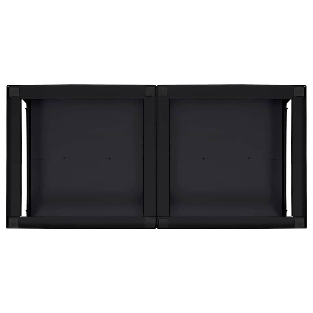 Wasmachine Pedestal 2 pcs Zwart 124,5 x 61,5 x 32,5 cm Staal