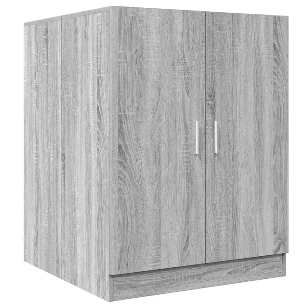 grijs houtnerf kast - Wasmachine kast 71x71,5x91,5 cm grijs sonoma eikenkleurig
