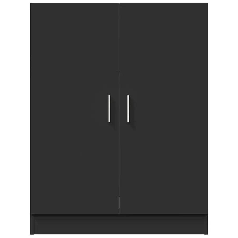 zwart kast twee deuren - Wasmachine kast 71x71,5x91,5 cm zwart