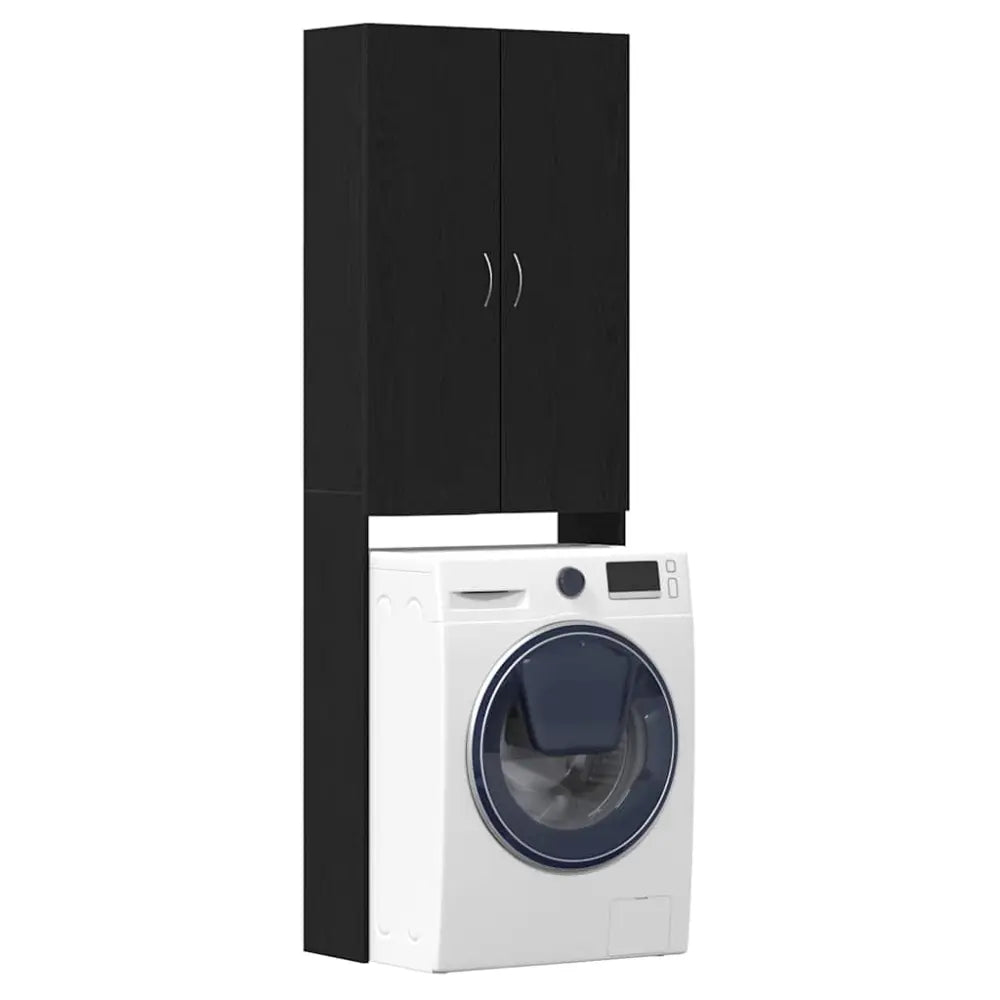 kast machine - Wasmachine kast bovendeuren zwart