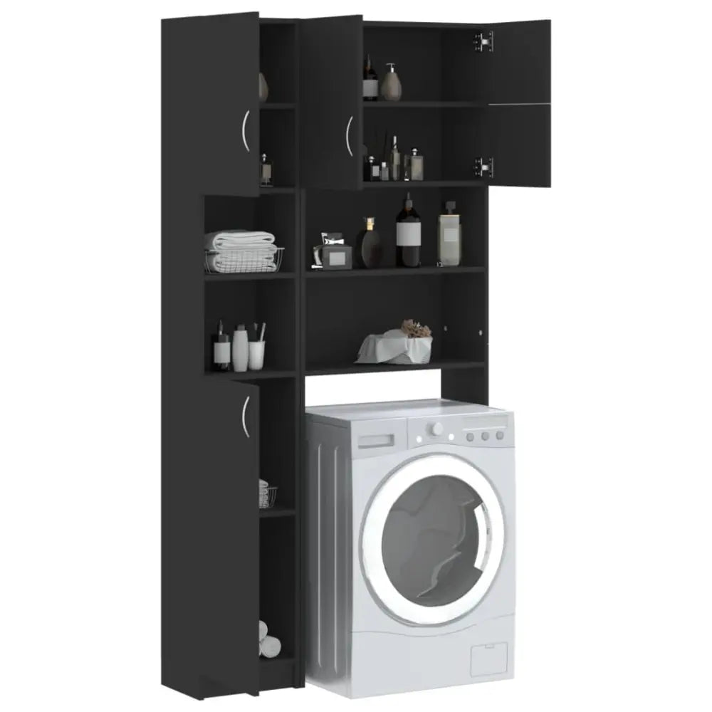 zwart opslag kast machine - Wasmachine kast groot zwart