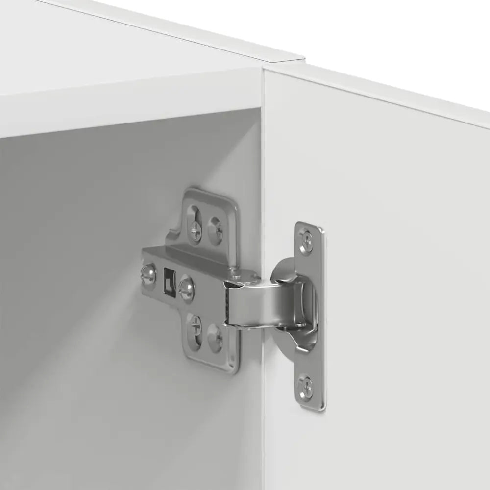zilver kast scharnier - Wasmachine kast met deuren 64x24x190 cm bewerkt hout wit