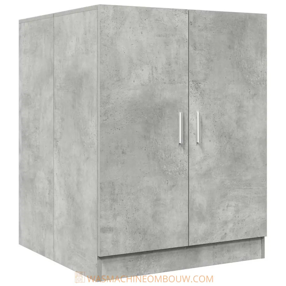 betonlook kast twee deuren - Wasmachine ombouw beton grijs