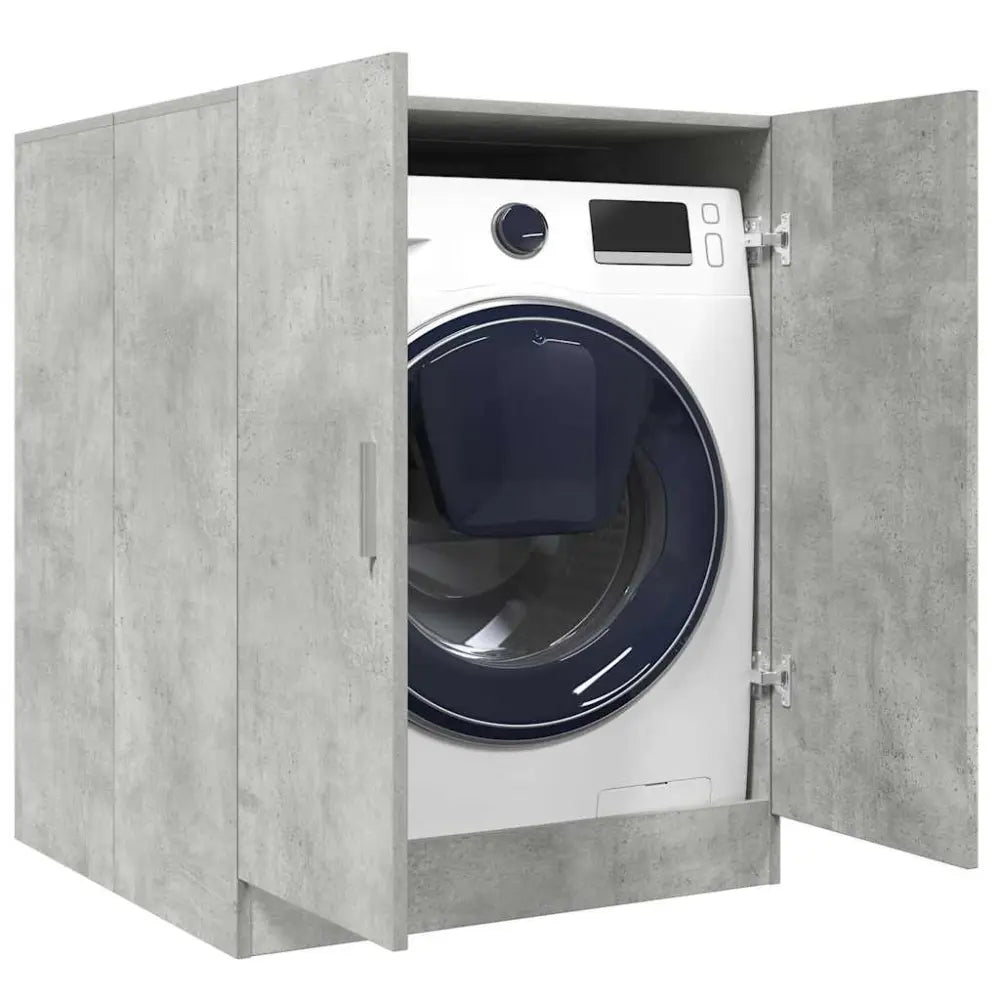 machine binnen kast - Wasmachine ombouw beton grijs
