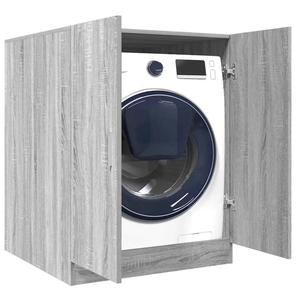 machine binnen kast - Wasmachine ombouw bruin eiken kleurig