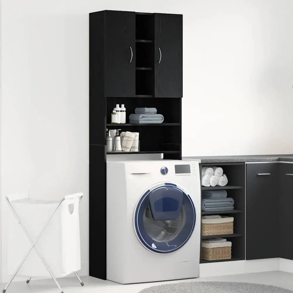 kamer opslag eenheid - Wasmachine ombouw kast zwart