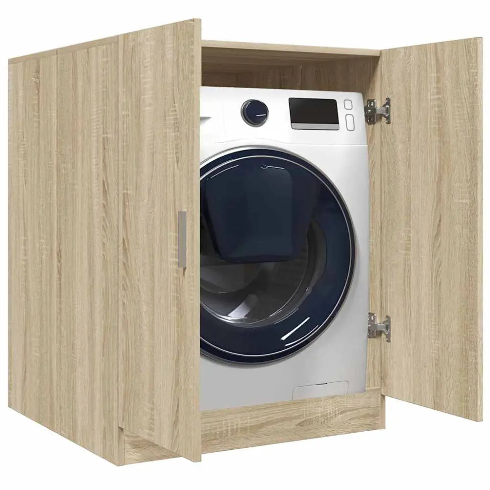 machine binnen kast - Wasmachine ombouw kleur eiken